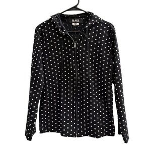 Comme des Garçons BLACK Dot Hood Zip-up Size Medium